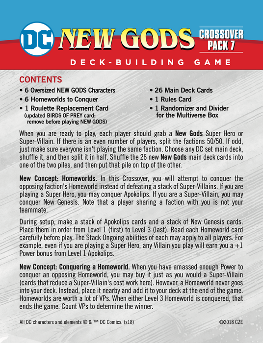 DC Deck-Building Game Crossover Pack 7: New Gods