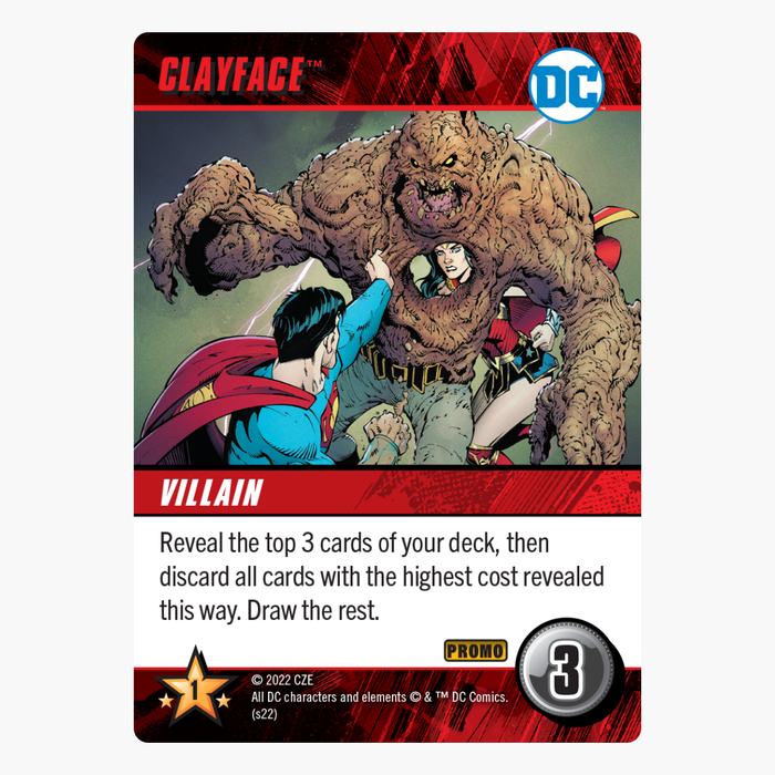 DC Deck-Building Game: Clayface Promo Card