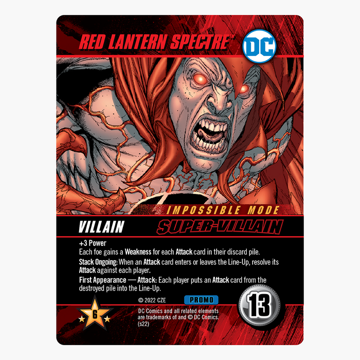 DC Deck-Building Game: White Lantern Sinestro and Red Lantern Spectre Promo Cards