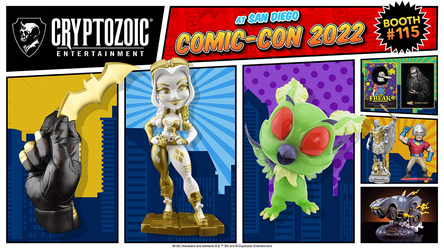 Cryptozoic Will Showcase Exclusives, New Collectibles, and Previews of Upcoming Products at San Diego Comic-Con 2022