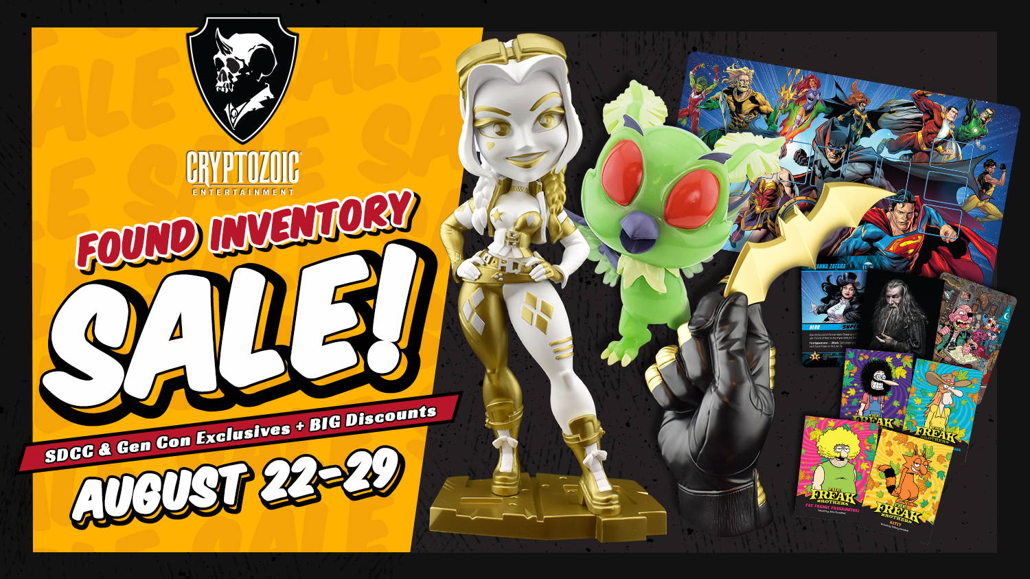 Found Inventory Sale: SDCC and Gen Con Exclusives & Big Discounts (August 22-29)