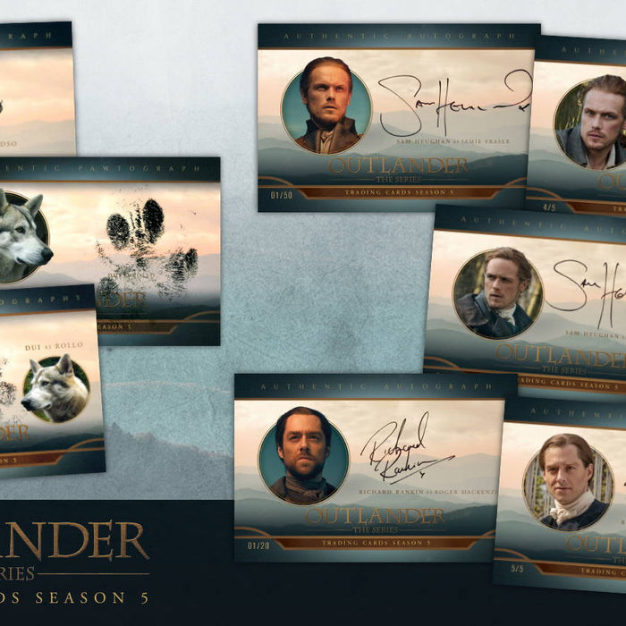 Outlander Trading Cards Season 5:  Oversized Autograph and Pawtograph Cards (eBay Exclusives) – Drop 1