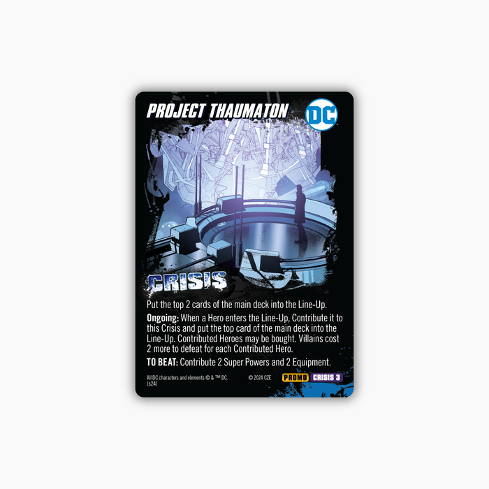 DC Deck-Building Game: Red X and Project Thaumaton Promo Cards