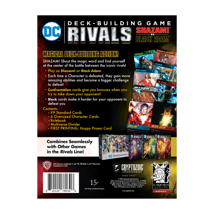 Cryptozoic Entertainment DC Deck Building Game Rivals Batman VS The Joker - en inglés Cryptozoic Entertainment DC Deck Building Game Rivals Batman VS The Joker - en inglés