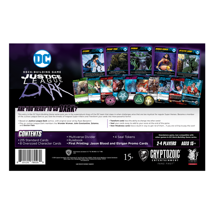 DC DeckBuilding Game Justice League Dark — Cryptozoic Entertainment
