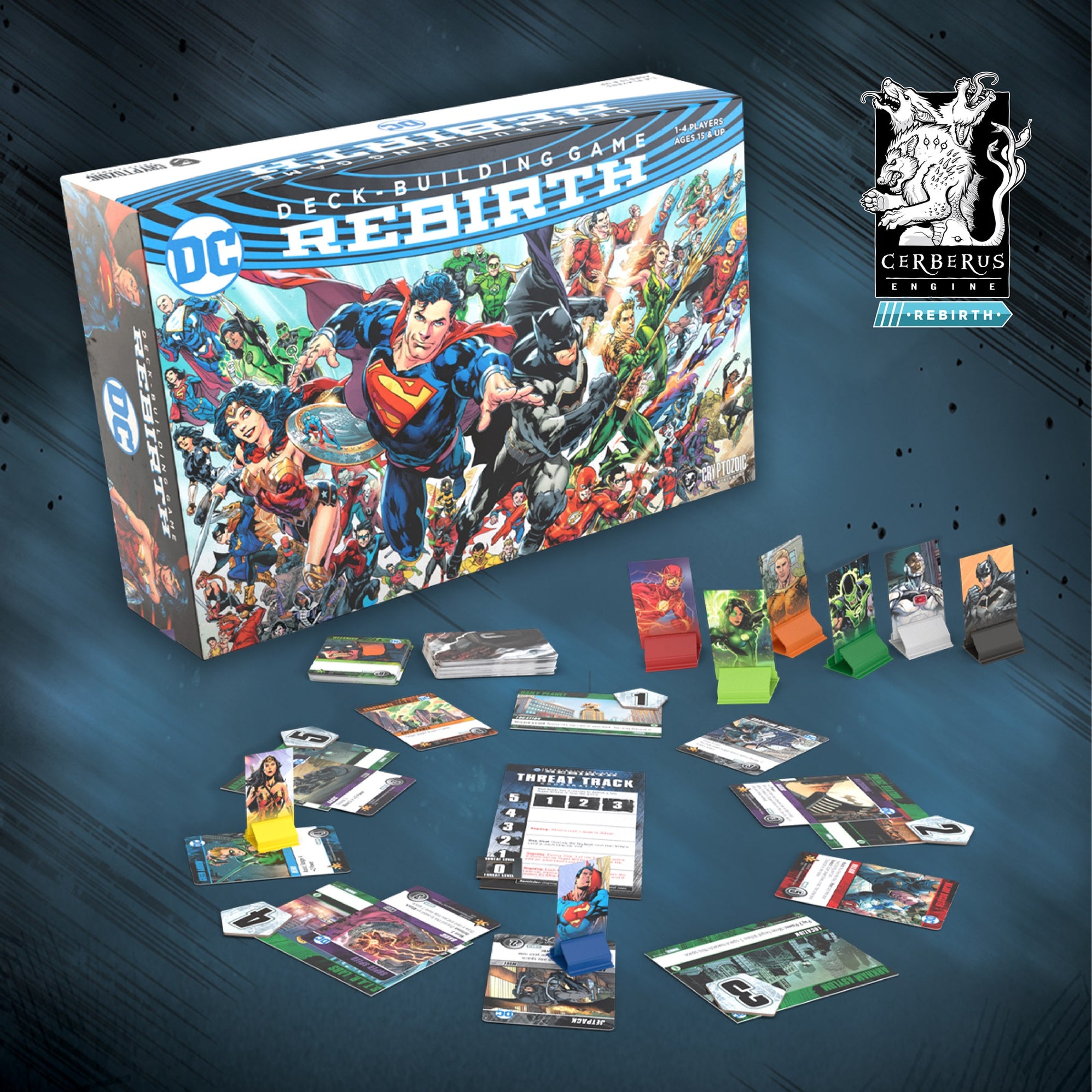 DC DeckBuilding Game Rebirth Cryptozoic Entertainment Store