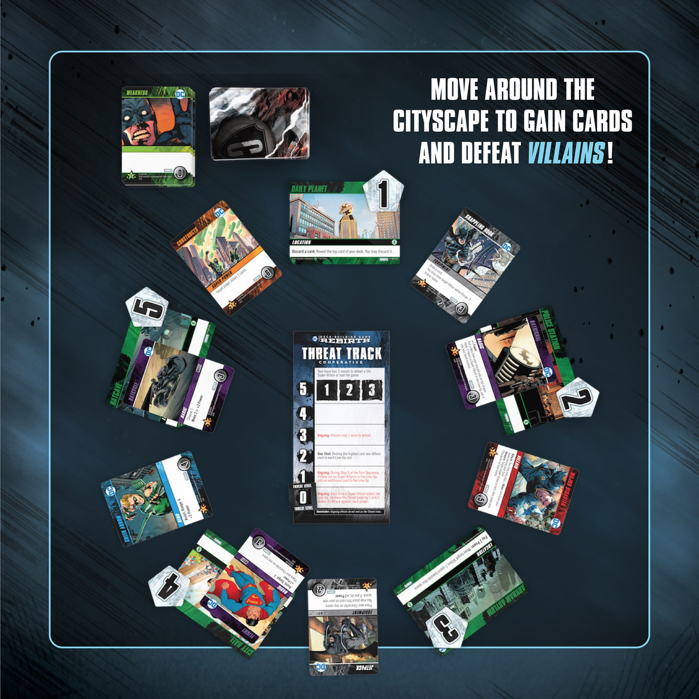 DC DeckBuilding Game Rebirth Cryptozoic Entertainment Store