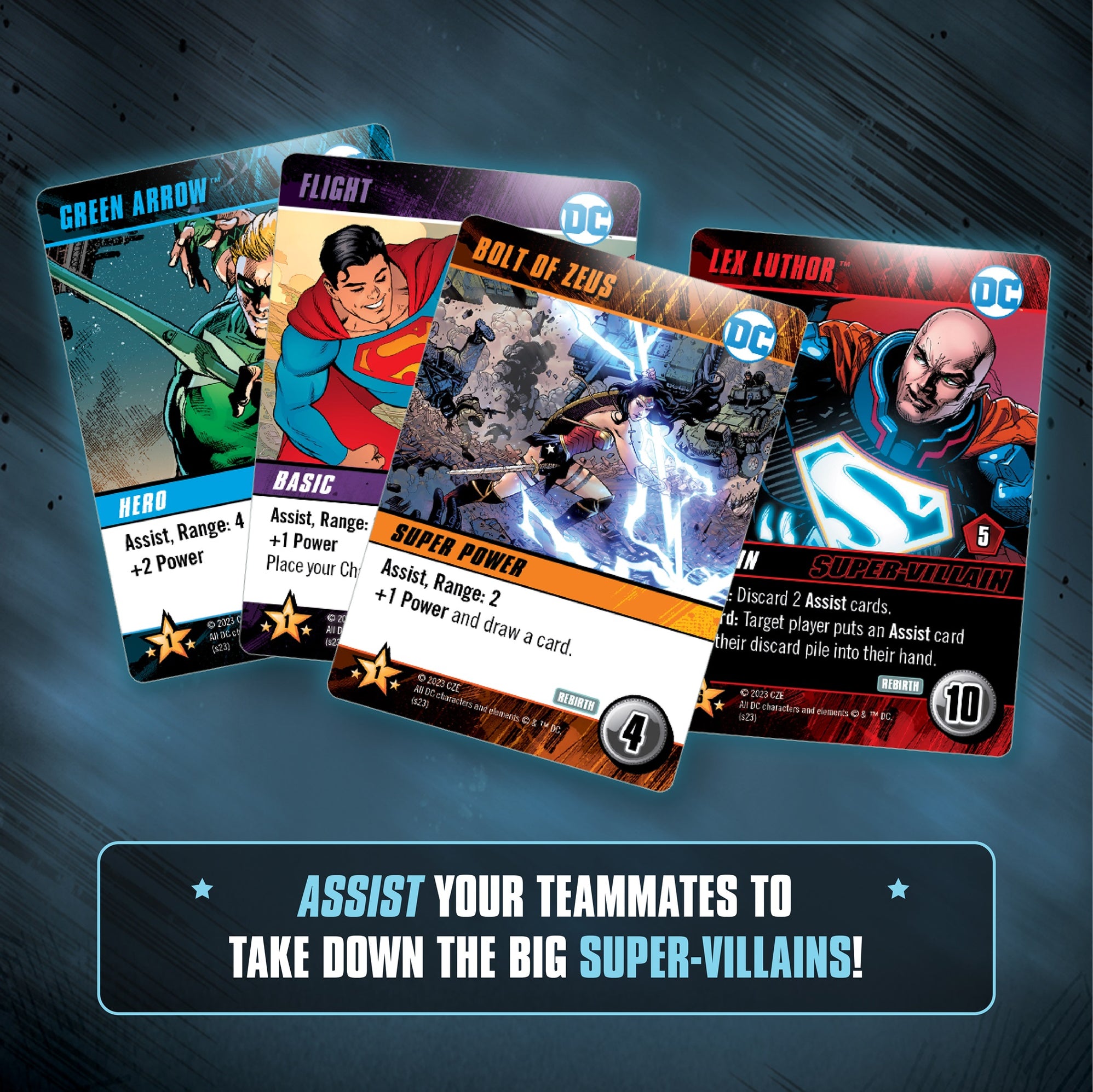 DC DeckBuilding Game Rebirth Cryptozoic Entertainment Store