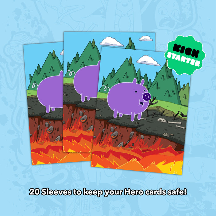Adventure Time Card Wars: Oversized Sleeves - Fiery Flooping Pig! (20 pack)
