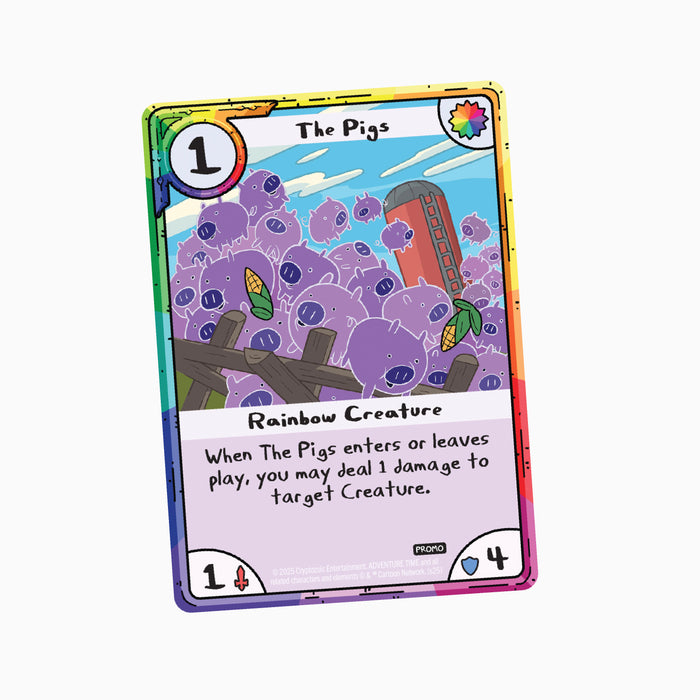 Adventure Time Card Wars: The Pigs Promo Creature Card