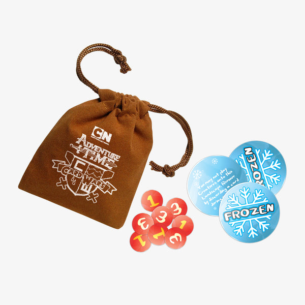 アースカード　ワールドレップサービス Adventure Time Card Wars: Acrylic HP & Frozen Tokens & Bag