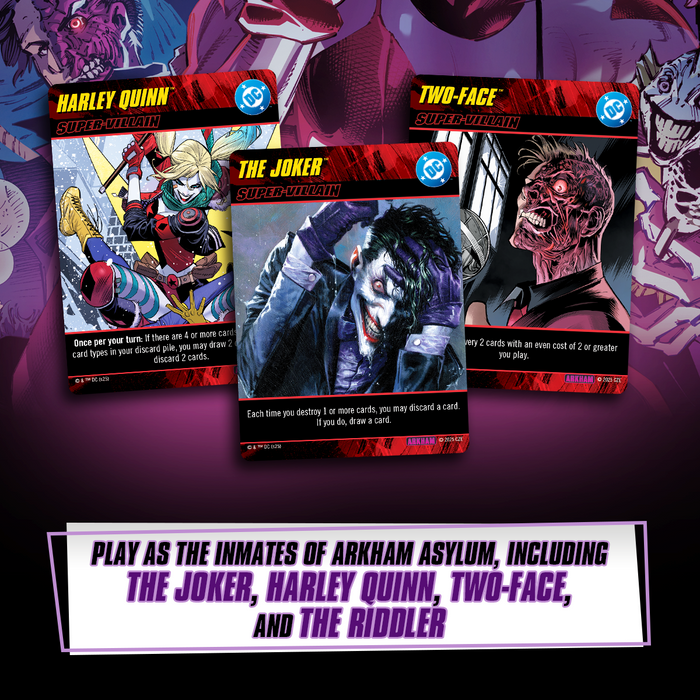 DC Deck-Building Game: Arkham Asylum (KICKSTARTER: Cover B - Matteo Scalera)