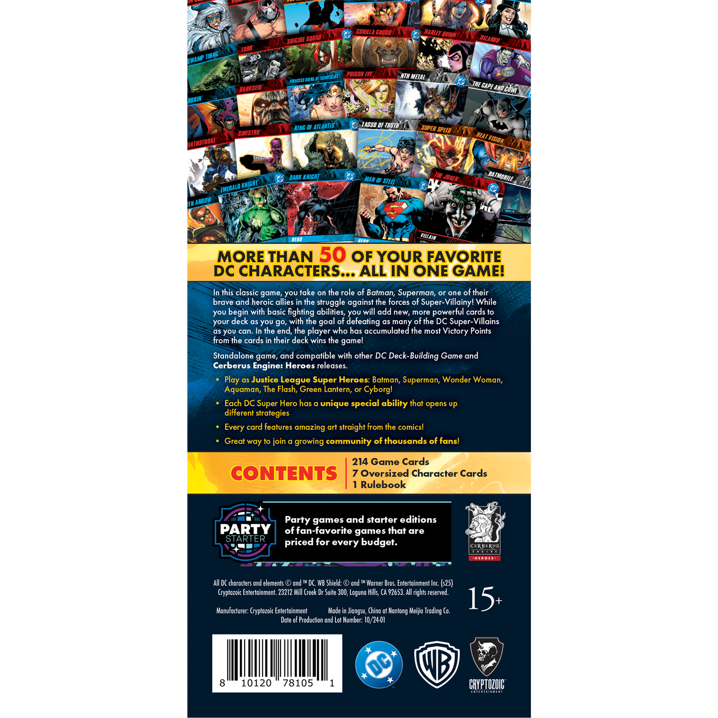 DC Deck-Building Game (Party/Starter Edition) — Cryptozoic Entertainment