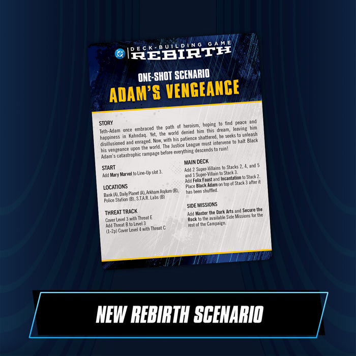 DC Deck-Building Game: Rebirth One-Shot Pack 3 —  Adam's Vengeance