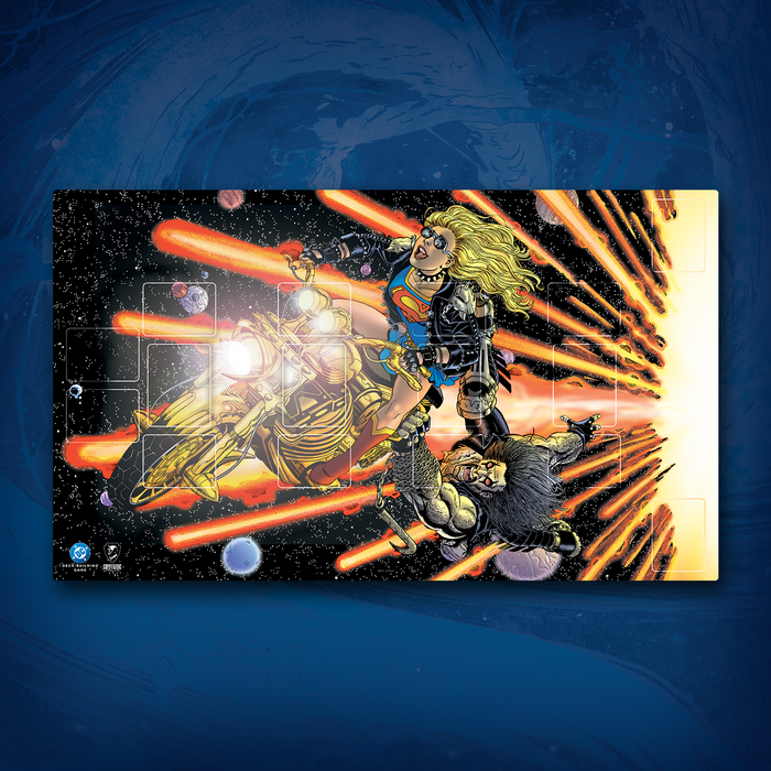 DC Deck-Building Game: The Adventures of Supergirl & Lobo Playmat (Gen Con 2026)