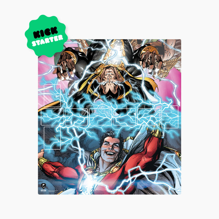 DC Deck-Building Game: Rivals —  Shazam! vs. Black Adam Playmat (Kickstarter Exclusive)