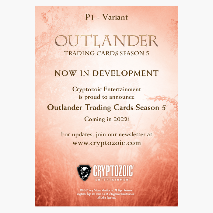 Outlander Trading Cards Season 5: Promo Card P1 Variant