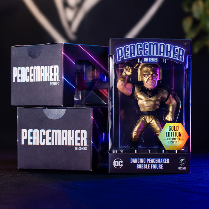 Dancing Peacemaker Bobble Figure: Gold Edition