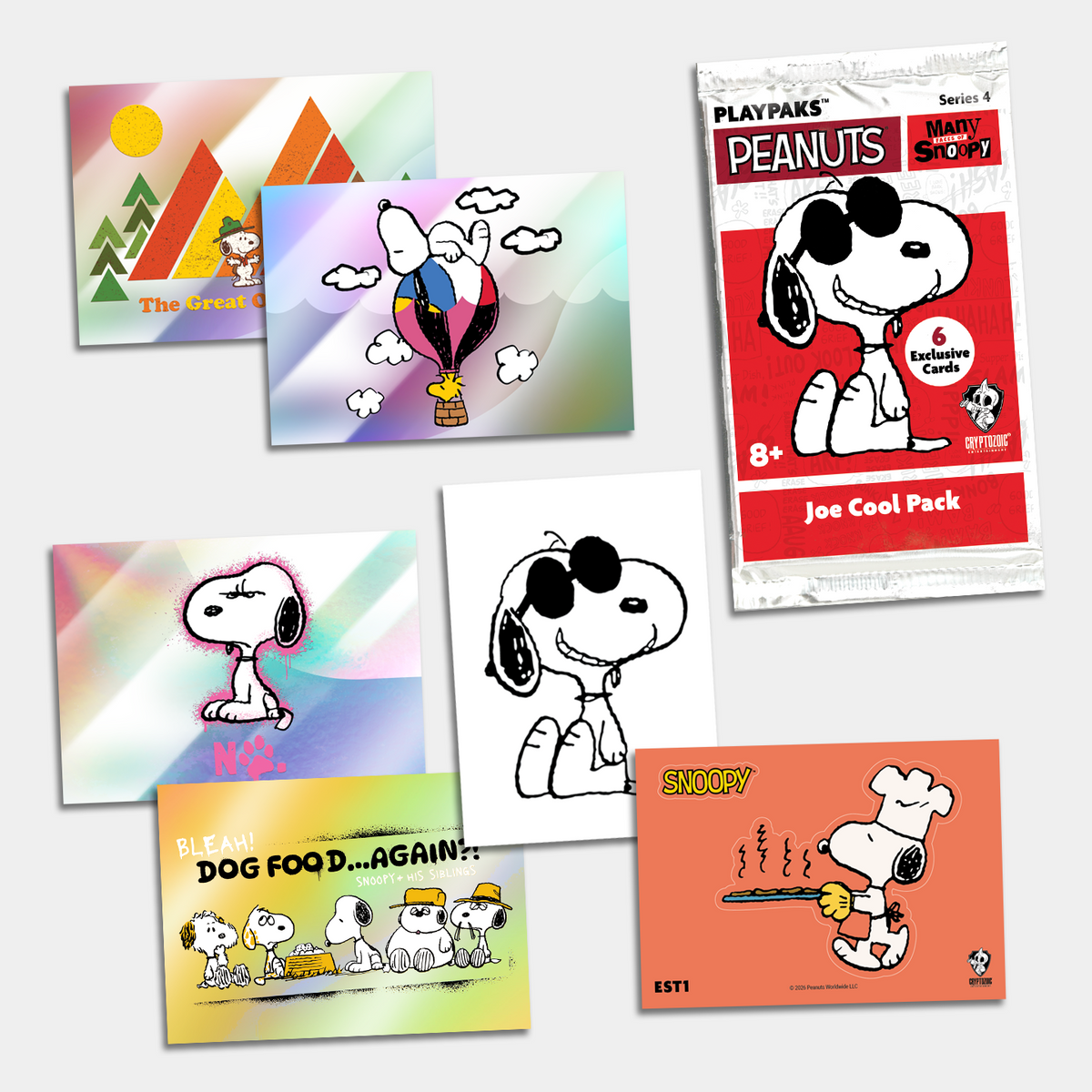 Peanuts Playpaks: Many Faces of Snoopy Joe Cool Pack