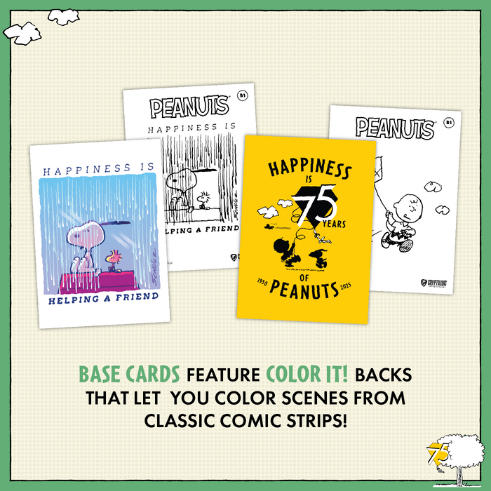 Peanuts Playpaks: 75 Years (24-pack box) — Cryptozoic Entertainment Peanuts Playpaks: 75 Years (24-pack box) — Cryptozoic Entertainment