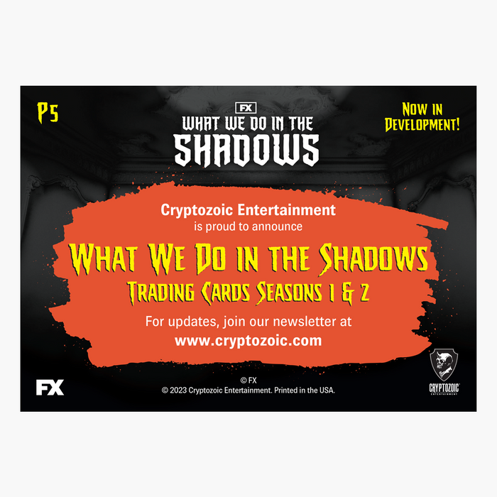 What We Do in the Shadows Trading Cards Seasons 1 & 2: Promo Card P5
