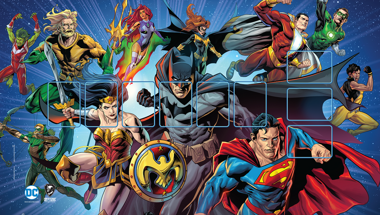 DC Deck-Building Game: Super Heroes Playmat (Gen Con Exclusive)
