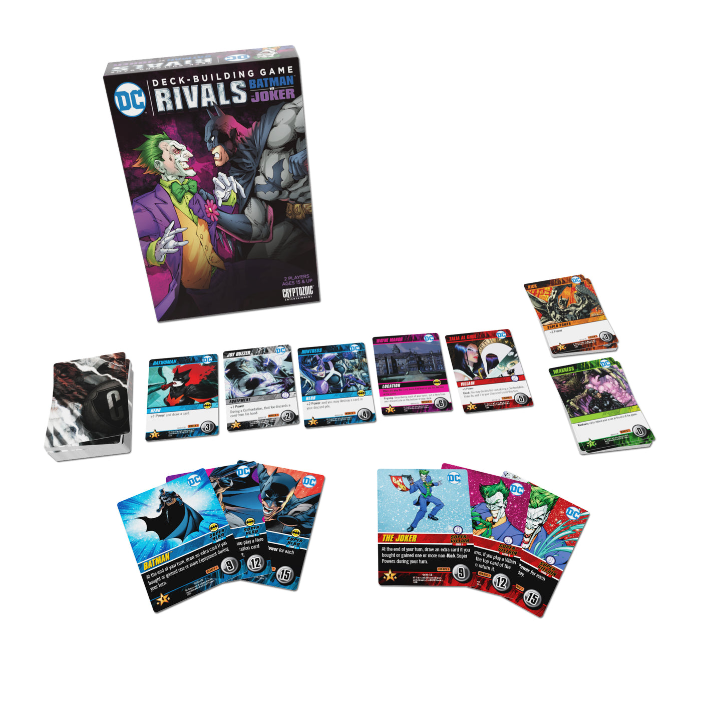 DC Deck-Building Game:Rivals Batman Vs. Joker Cryptozoic Entertainment ...