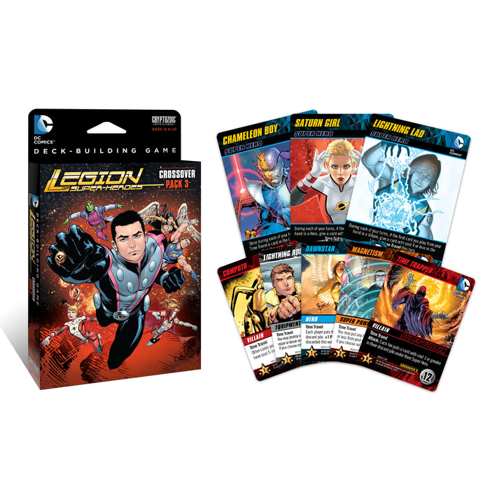 dc comics deck building game card sleeves DC Deck-Building Game Crossover pack #3: Legion of Super-Heroes