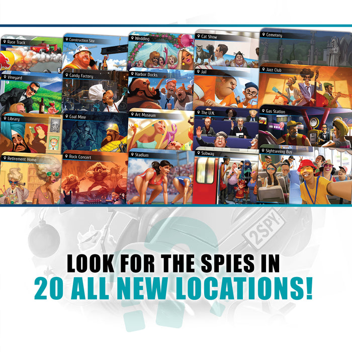 Spy Game Cryptozoic Entertainment CZE01904 Spyfall Card Game : Game Gioco Società Spyfall 3-8 Giocatori Spy Game Cryptozoic Entertainment CZE01904 Spyfall Card Game : Game Gioco Società Spyfall 3-8 Giocatori