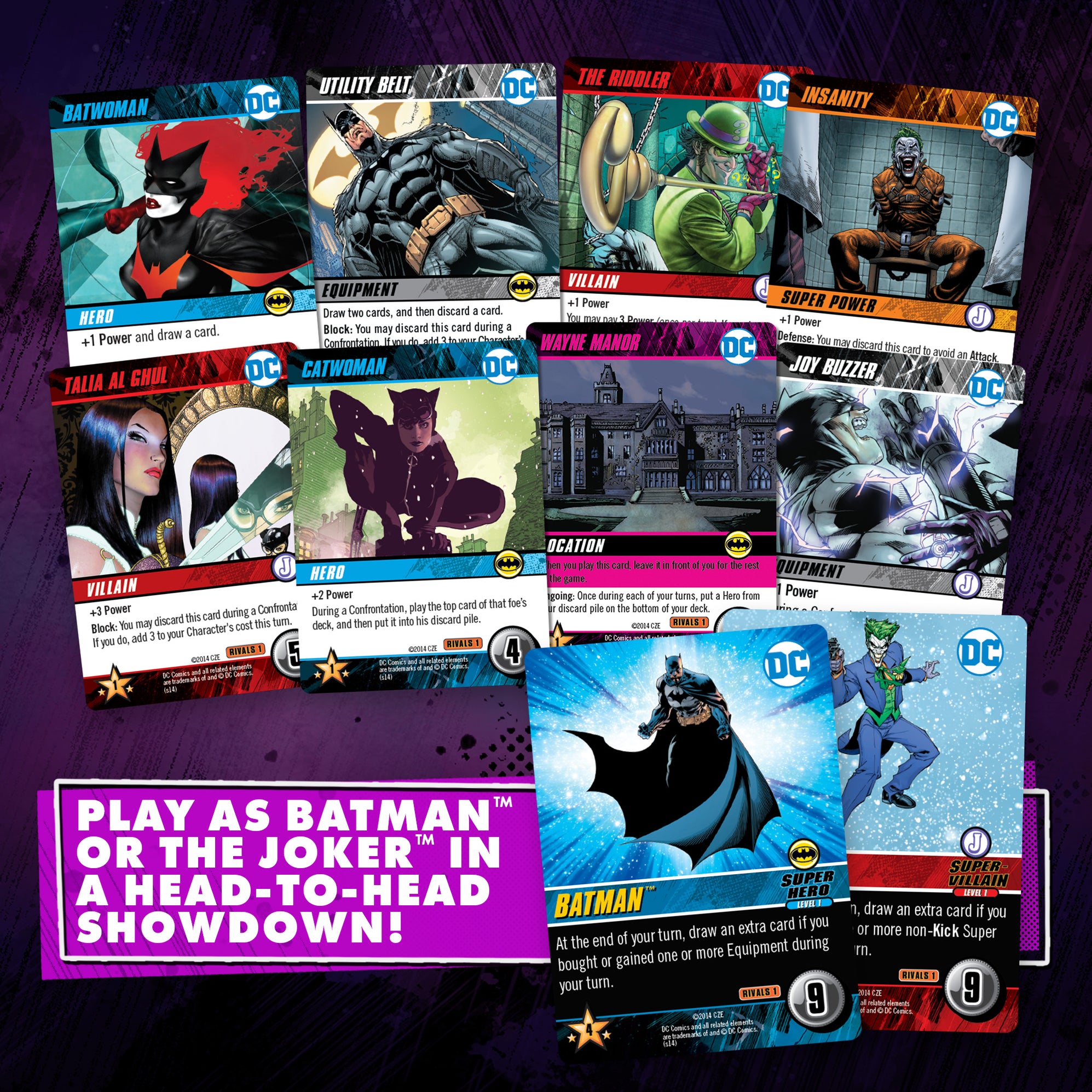 DC DeckBuilding GameRivals Batman Vs. Joker Cryptozoic Entertainment