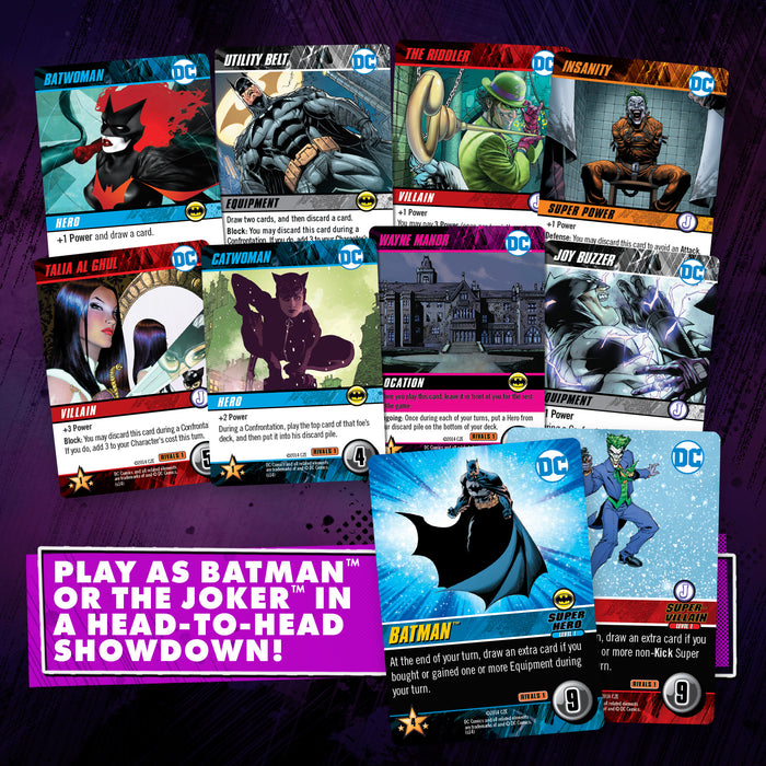 DC Deck-Building Game:Rivals Batman Vs. Joker Cryptozoic Entertainment ...
