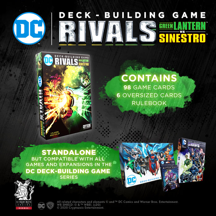 DC DeckBuilding Game Rivals 2 Green Lantern Vs. Sinestro Cryptozoic