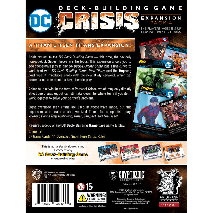 DC Deck-Building Game: Crisis Expansion Pack 4