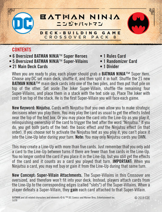 DC Deck-Building Game Crossover pack #8: Batman Ninja | Cryptozoic Entertainment Store DC Deck-Building Game Crossover pack #8: Batman Ninja | Cryptozoic Entertainment Store