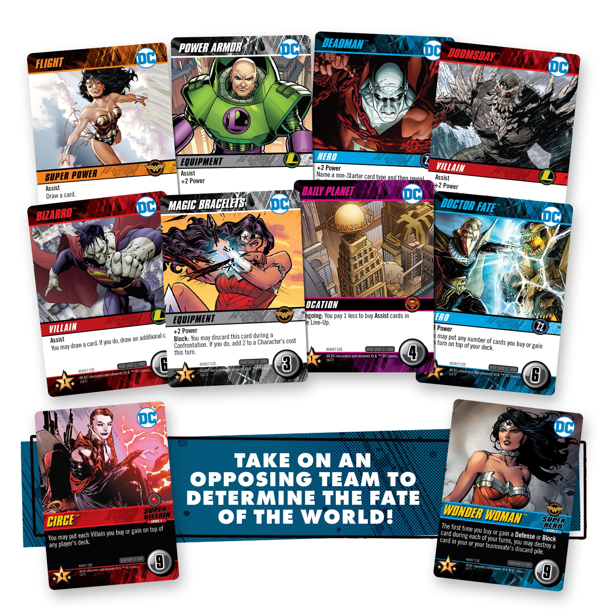 DC DeckBuilding Game Confrontations Cryptozoic Entertainment Store