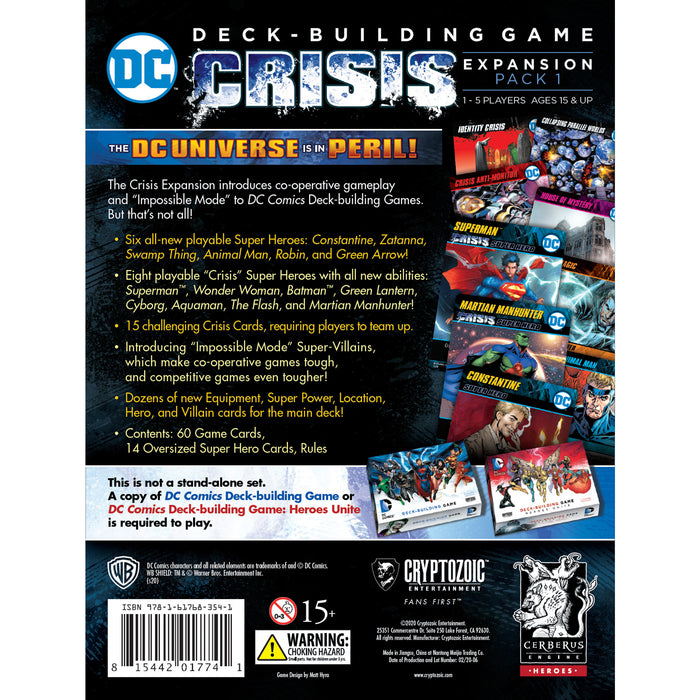 DC Deck-Building Game: Crisis Expansion Pack 1