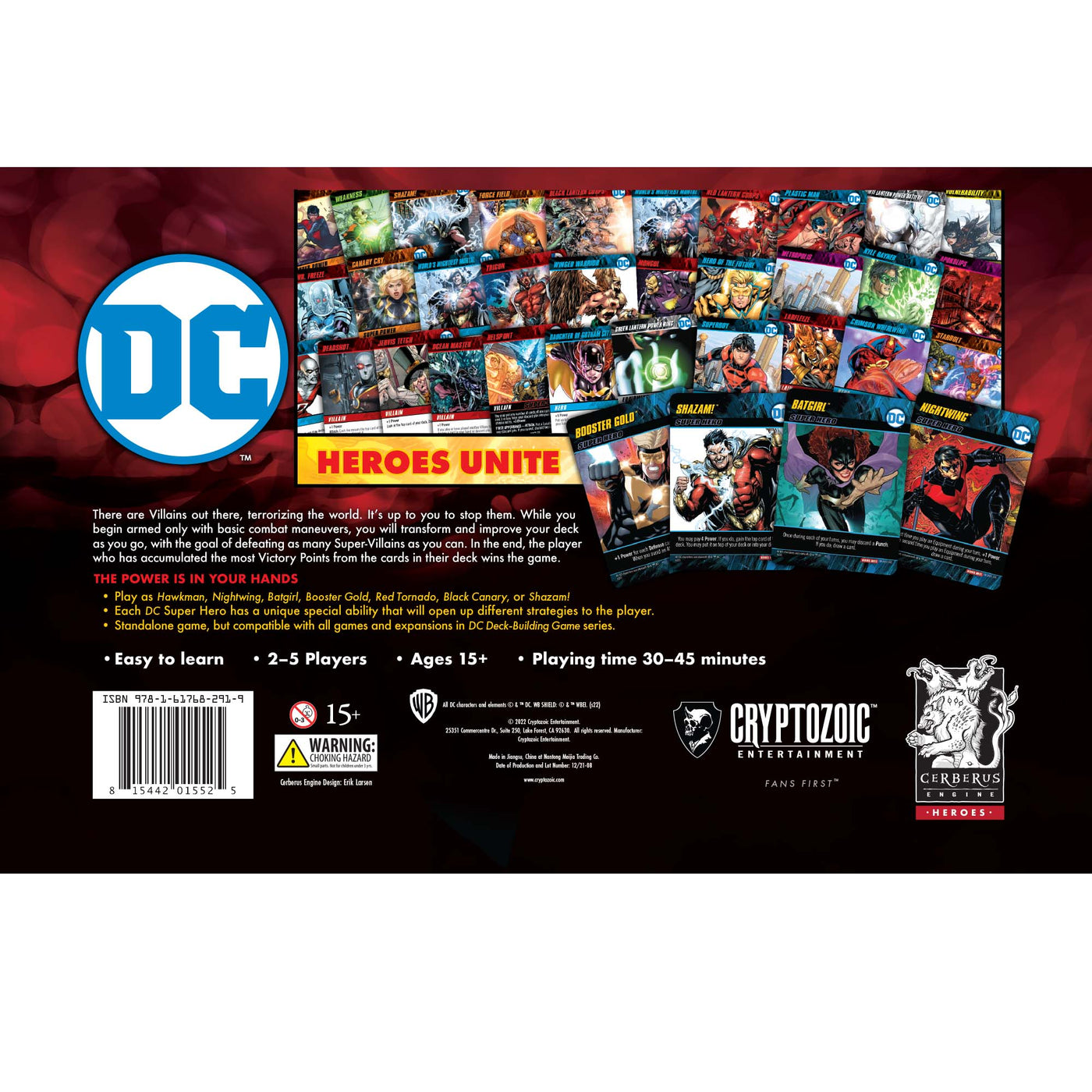 Dc Deck Building Game Heroes Unite Cryptozoic Entertainment Store