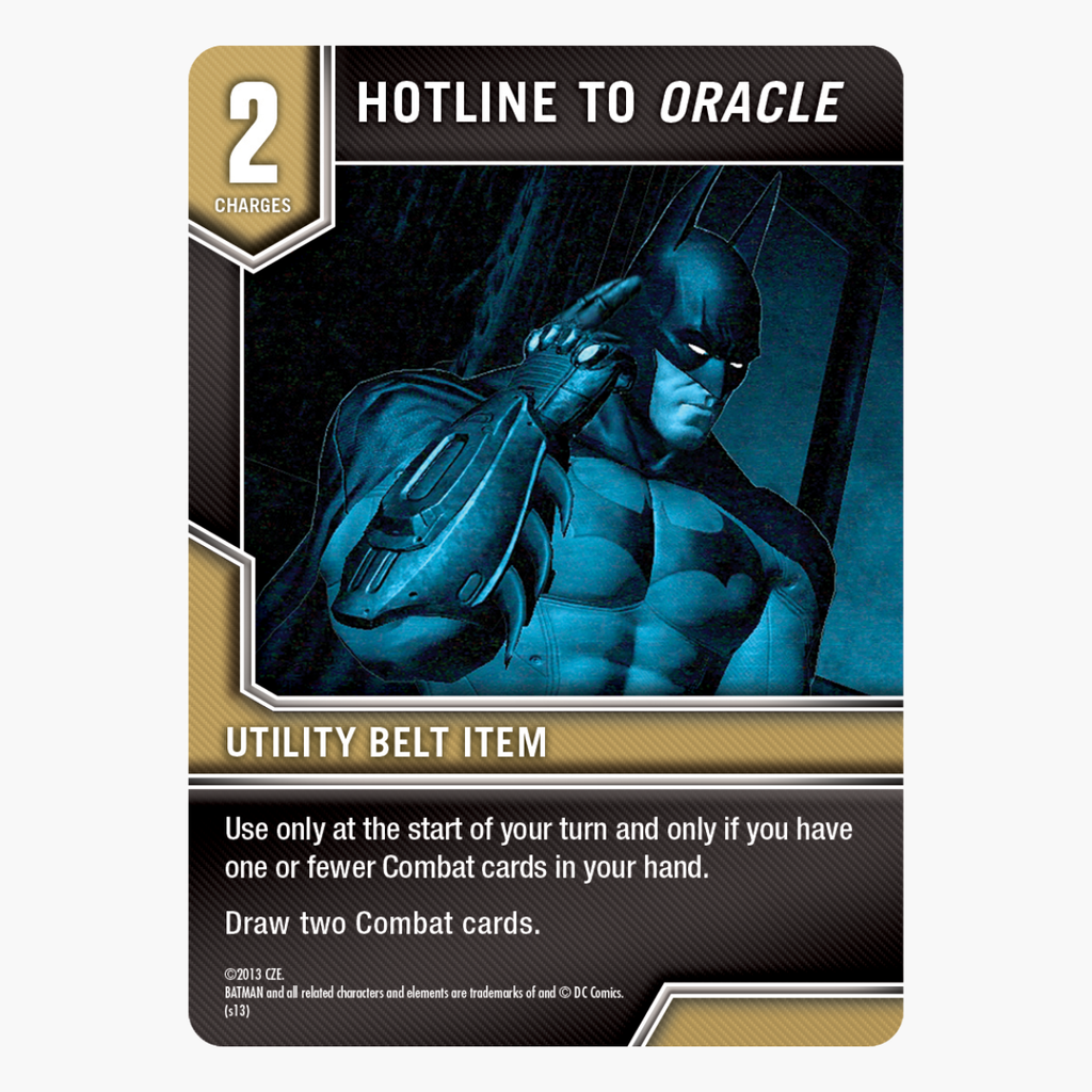 mtg batman cards Batman: Arkham City Escape – Hotline to Oracle Promo Card — Cryptozoic Entertainment