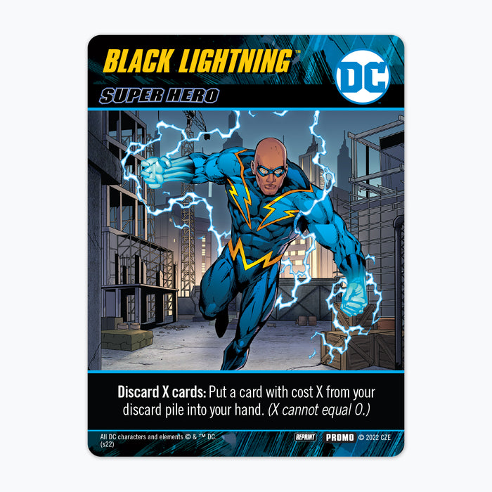 DC Deck-Building Game: Black Lightning Promo Card