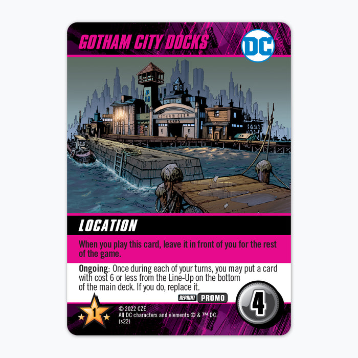 DC Deck-Building Game: Gotham City Docks Promo Card