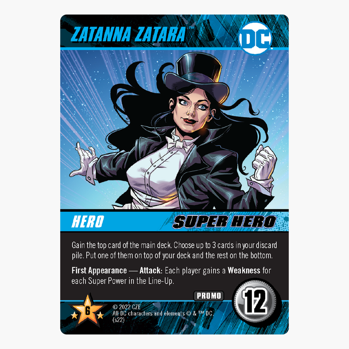 DC Deck-Building Game:  Zatanna Zatara Promo Card (Gen Con Exclusive)