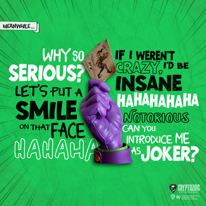 The Joker Calling Card: Gotham City Grit Statue — Cryptozoic The Joker Calling Card: Gotham City Grit Statue — Cryptozoic